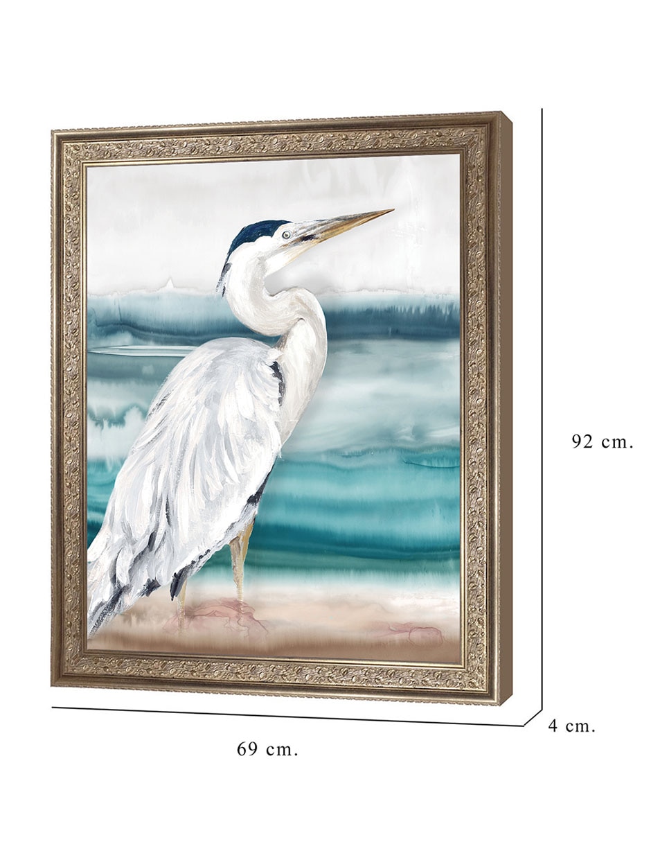 Cuadro decorativo Playa Garza I de Eva Watts técnica mixta 8