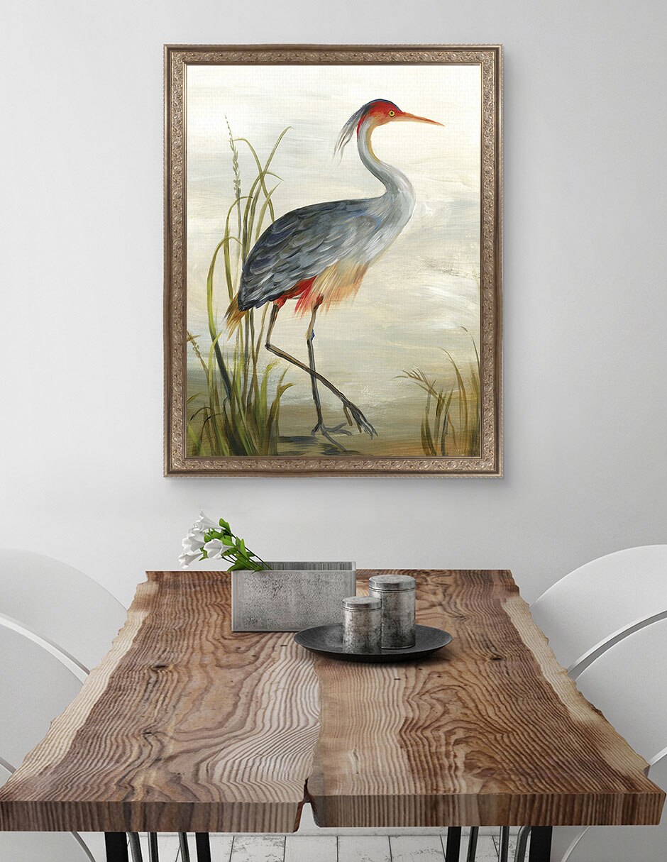 Cuadro decorativo Garza gris de Aimee Wilson técnica mixta 4