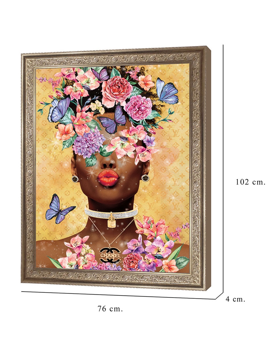 Cuadro decorativo Beso de dama mariposa de Willow Brook Fine Art técnica mixta 8