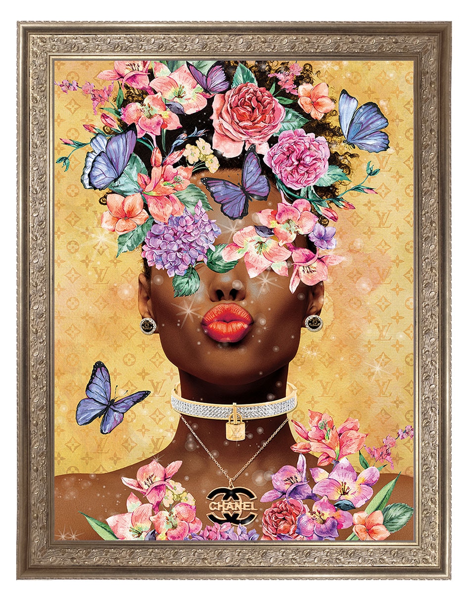 Cuadro decorativo Beso de dama mariposa de Willow Brook Fine Art técnica mixta Cuadro decorativo Beso de dama mariposa de Willow Brook Fine Art técnica mixta