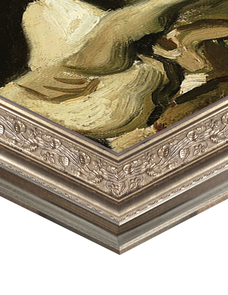 Cuadro decorativo Calavera con cigarrillo encendido de Vincent Van Gogh técnica mixta 6