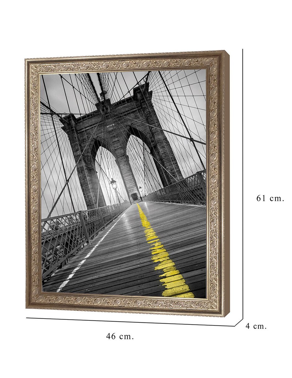 Cuadro decorativo Puente de Brooklyn – Pop de Moises Levy técnica mixta 8
