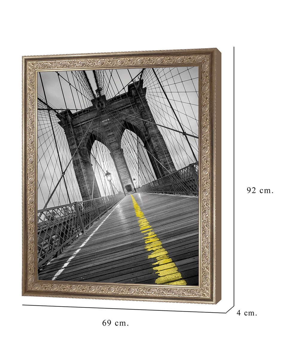 Cuadro decorativo Puente de Brooklyn – Pop de Moises Levy técnica mixta 2