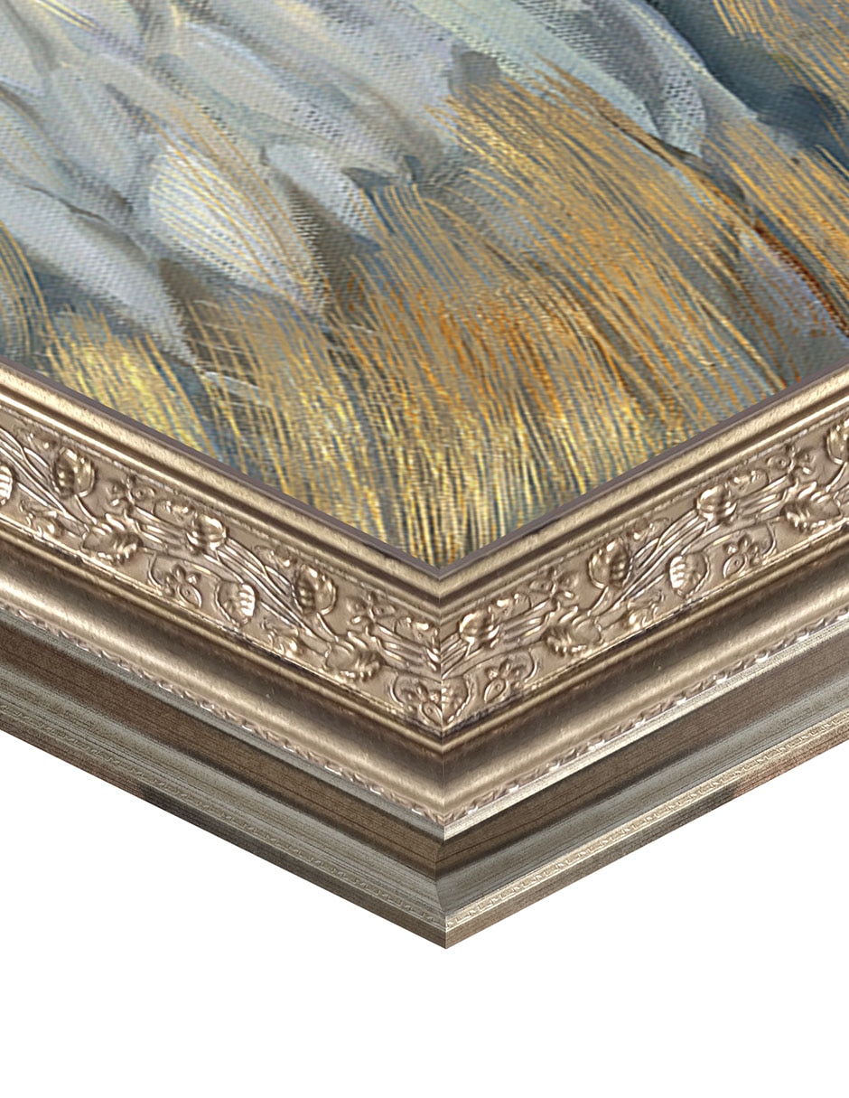 Cuadro decorativo Pelícano dorado y salado de Paul Brent técnica mixta 6