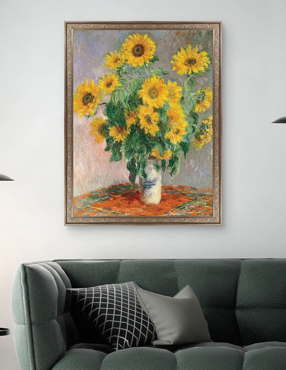 Cuadro decorativo Monet – Girasoles de Portfolio Arts Group técnica mixta 4