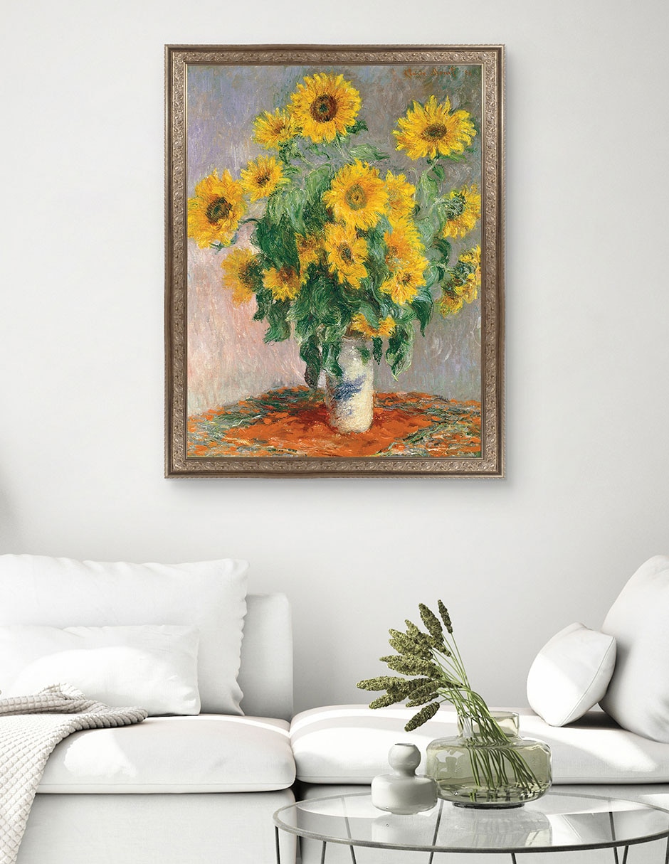 Cuadro decorativo Monet – Girasoles de Portfolio Arts Group técnica mixta 3