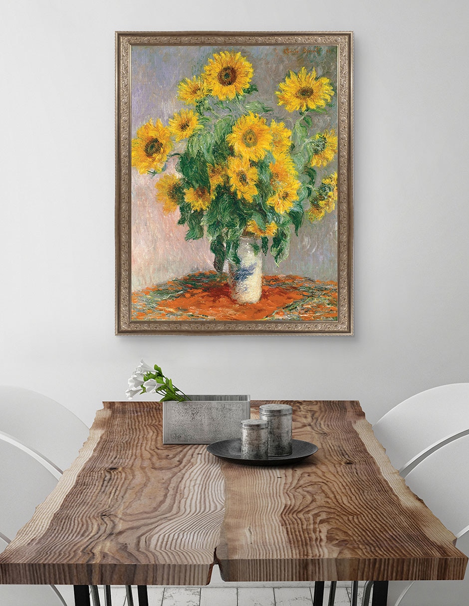 Cuadro decorativo Monet – Girasoles de Portfolio Arts Group técnica mixta 4