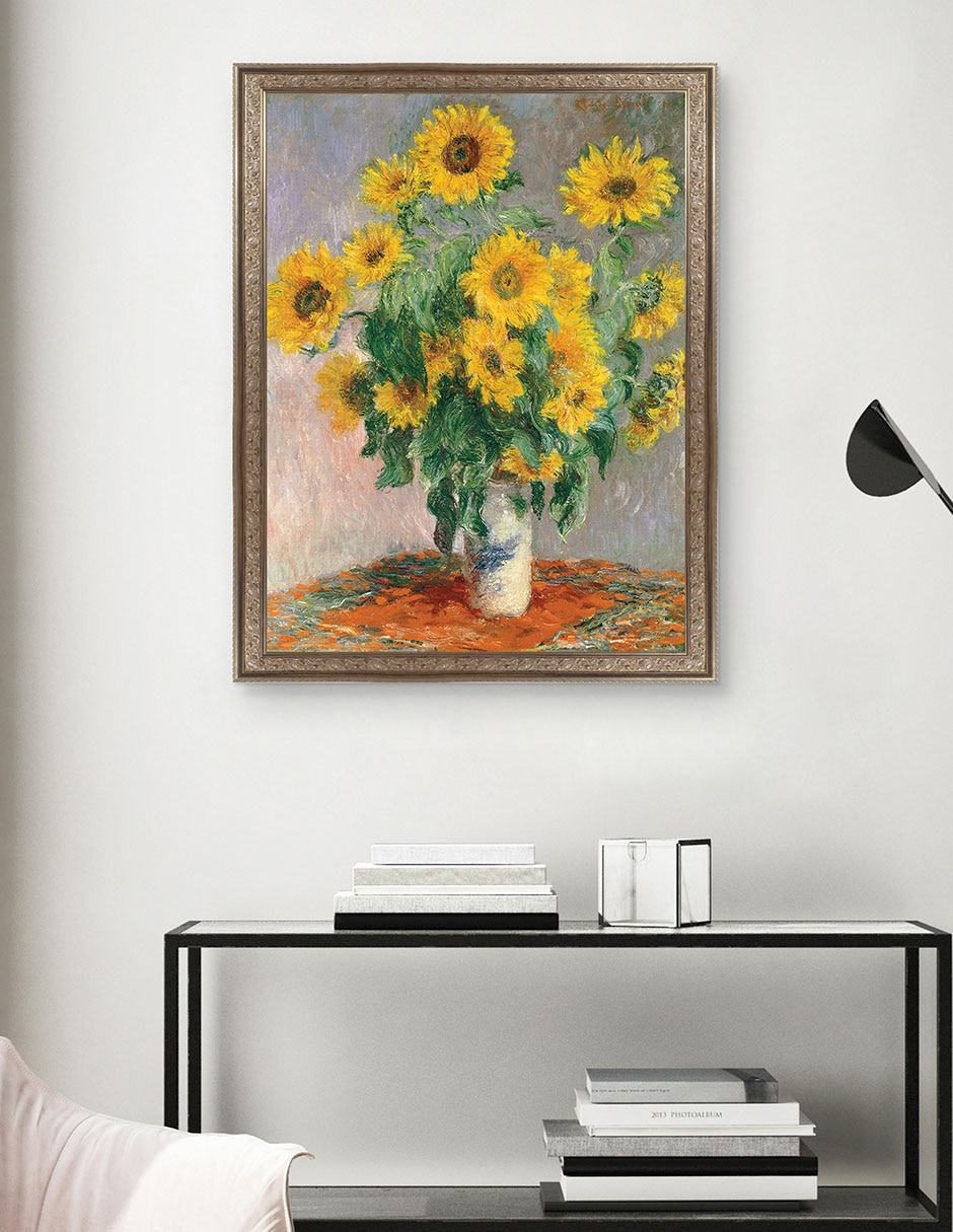 Cuadro decorativo Monet – Girasoles de Portfolio Arts Group técnica mixta 5