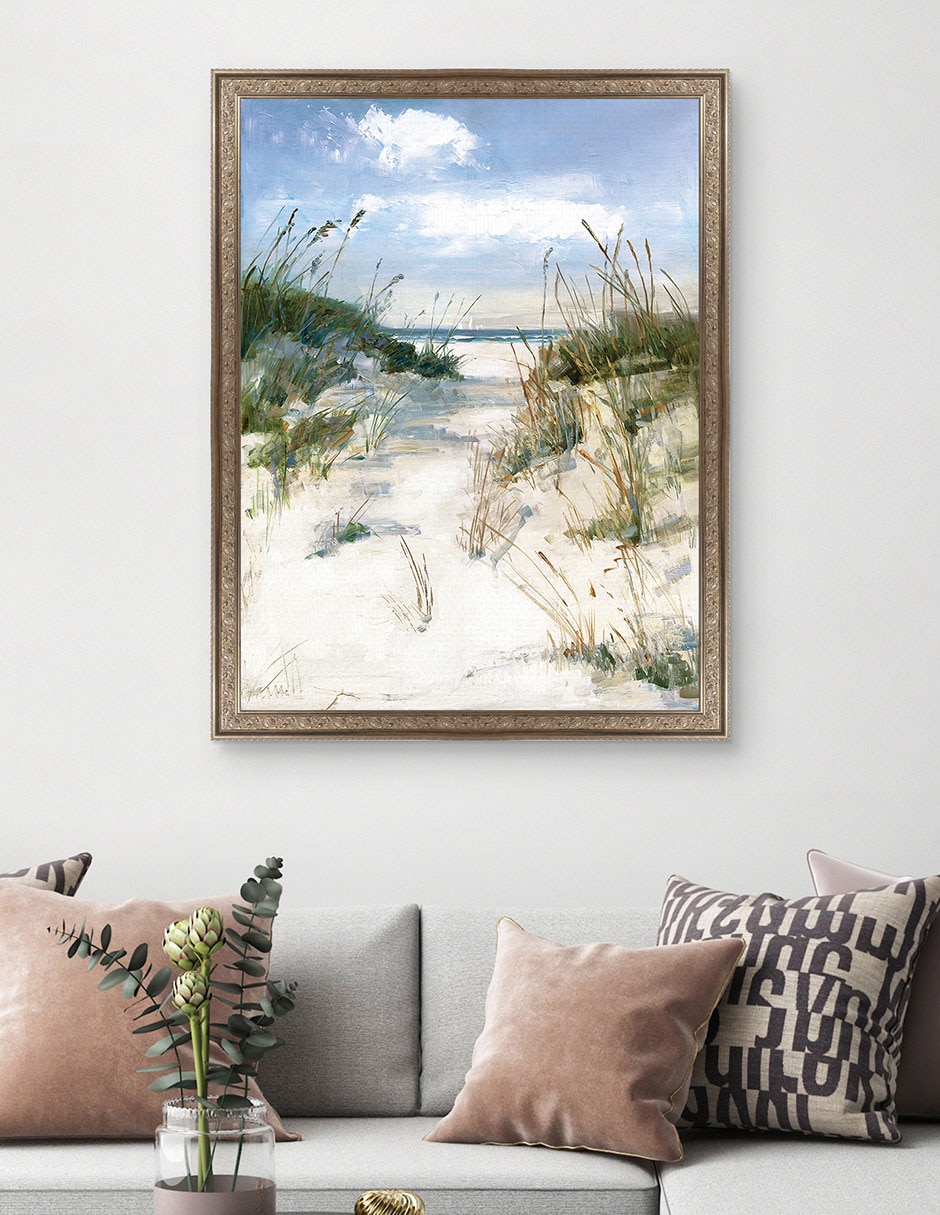 Cuadro decorativo Vista de dunas de Sally Swatland técnica mixta 3