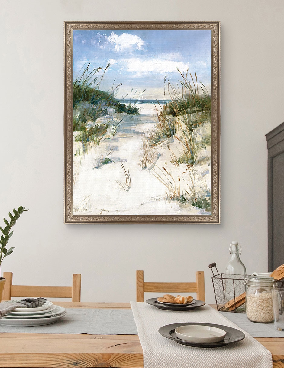 Cuadro decorativo Vista de dunas de Sally Swatland técnica mixta 4