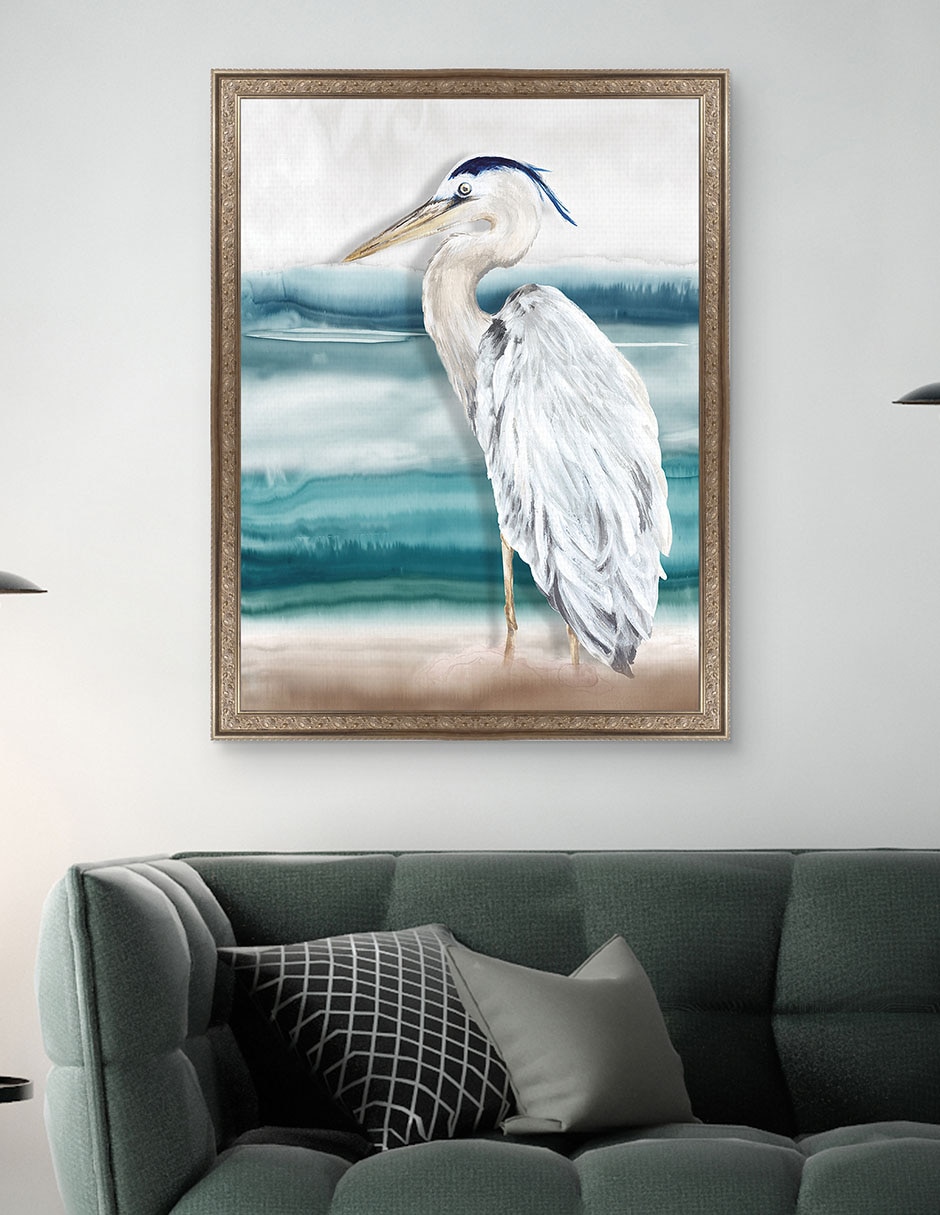 Cuadro decorativo Playa Garza II de Eva Watts técnica mixta 5