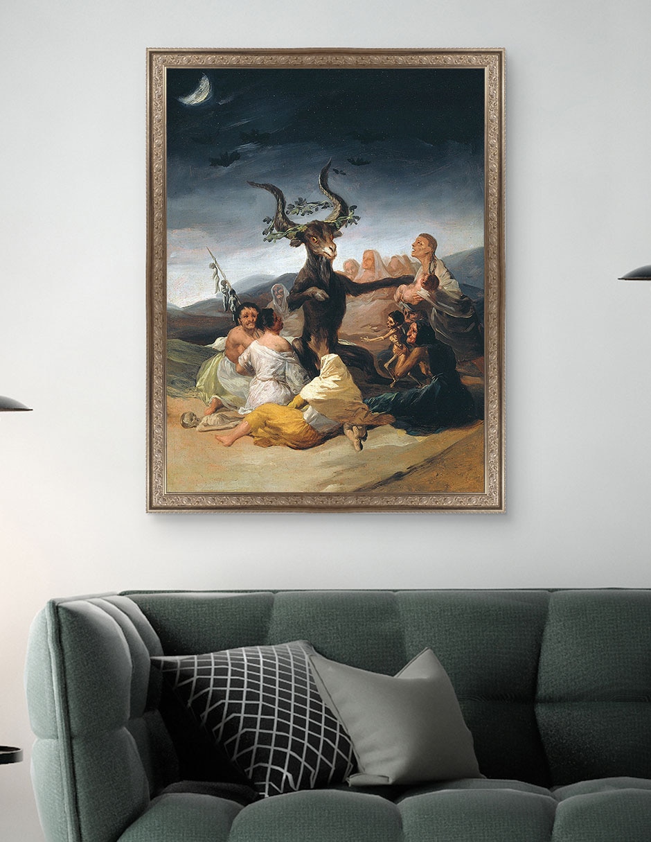 Cuadro decorativo Arte del aquelarre de Franciso de Goya técnica mixta 4