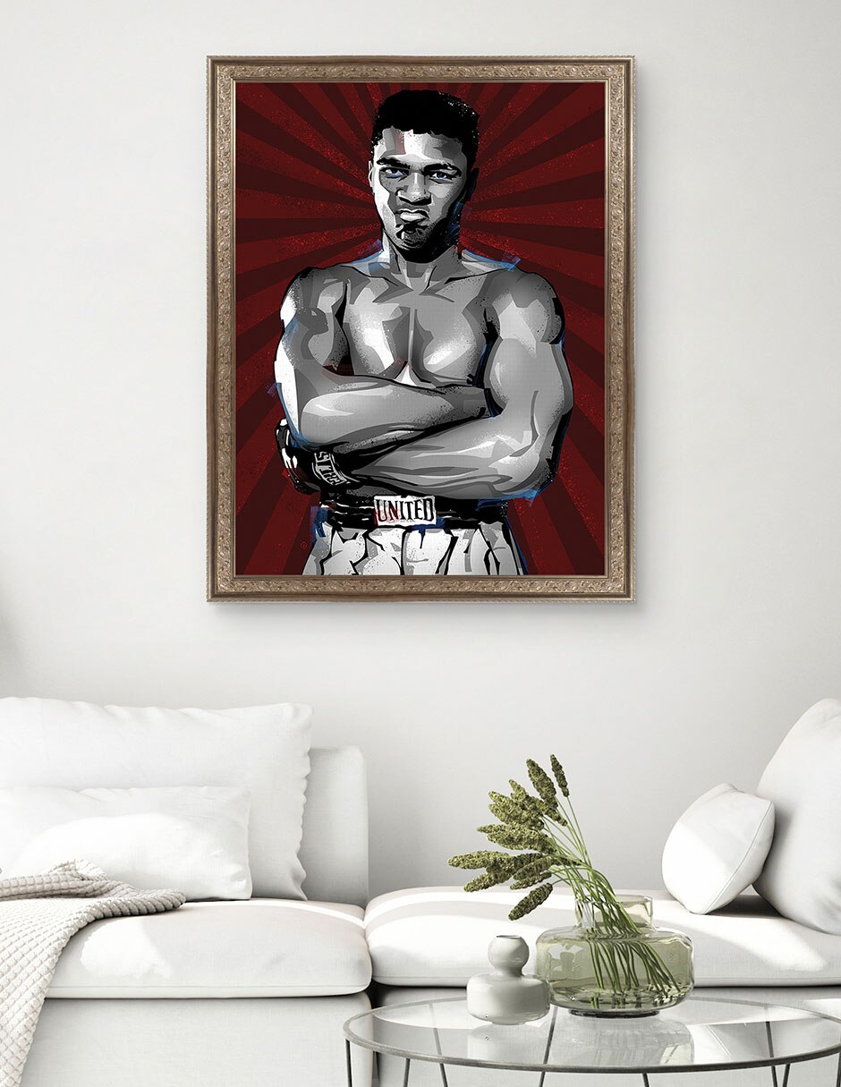 Cuadro decorativo El mejor boxeador de todos los tiempos de Nikita Abakumov técnica mixta 3