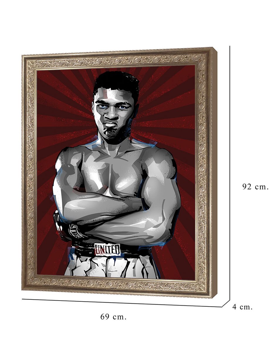Cuadro decorativo El mejor boxeador de todos los tiempos de Nikita Abakumov técnica mixta 2