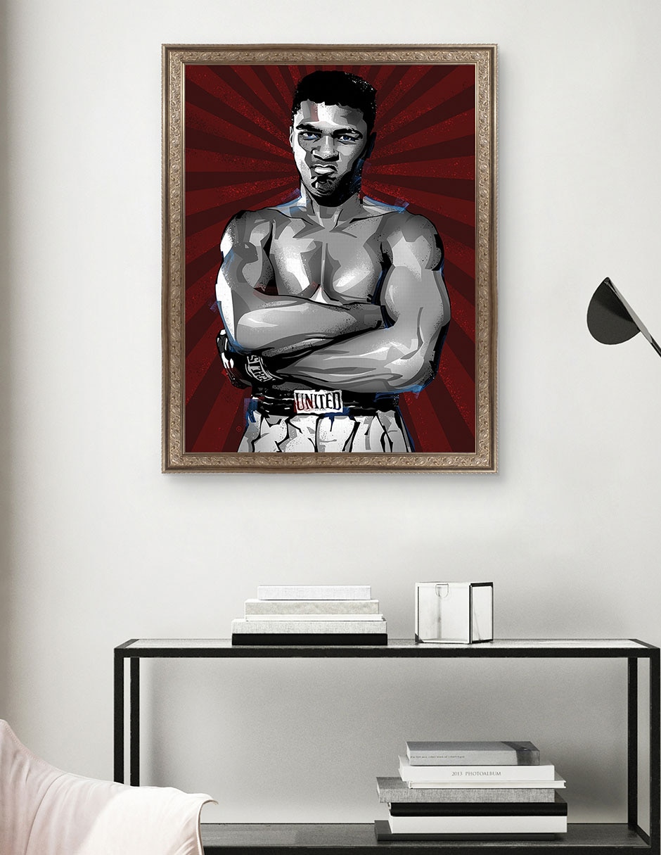 Cuadro decorativo El mejor boxeador de todos los tiempos de Nikita Abakumov técnica mixta 5