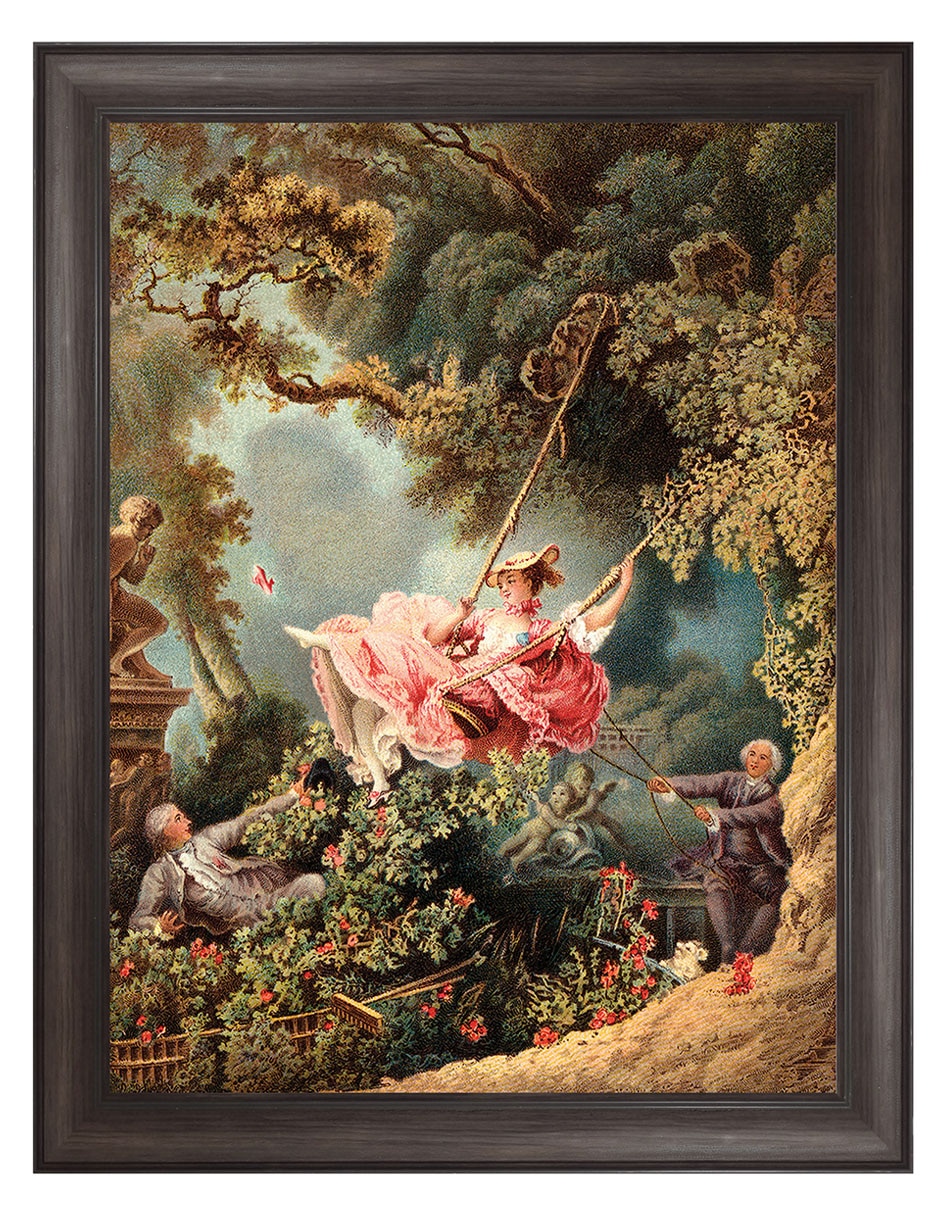 Cuadro decorativo Columpio en jardín francés de Vintage Images técnica mixta Cuadro decorativo Columpio en jardín francés de Vintage Images técnica mixta