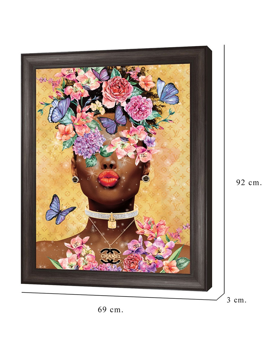 Cuadro decorativo Beso de dama mariposa de Willow Brook Fine Art técnica mixta 2