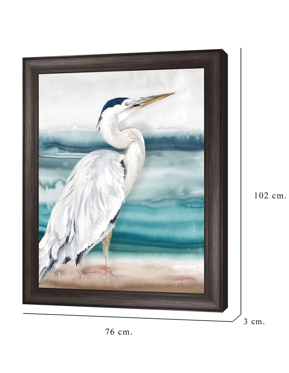 Cuadro decorativo Playa Garza I de Eva Watts técnica mixta 8