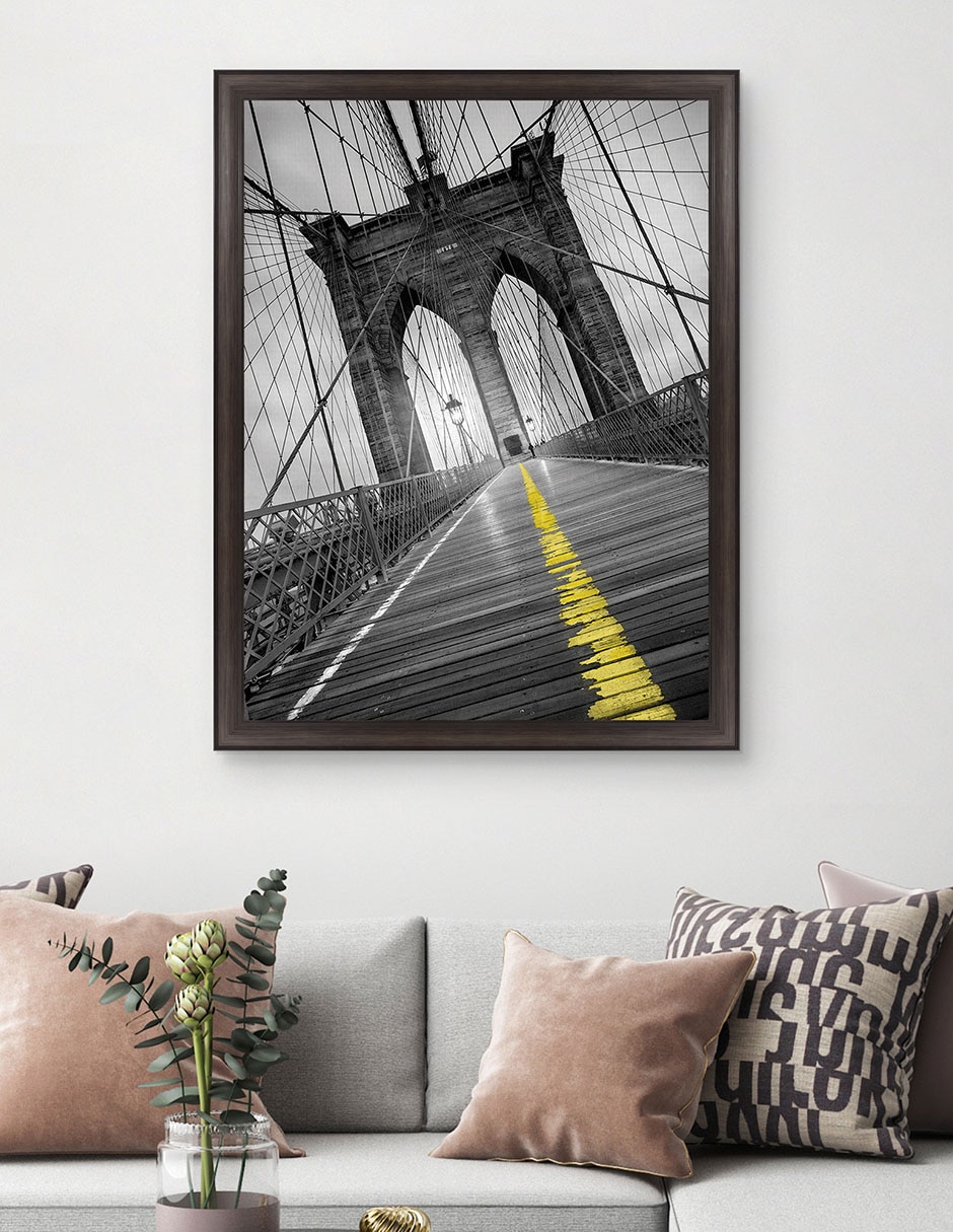 Cuadro decorativo Puente de Brooklyn – pop de Moises Levy técnica mixta 2