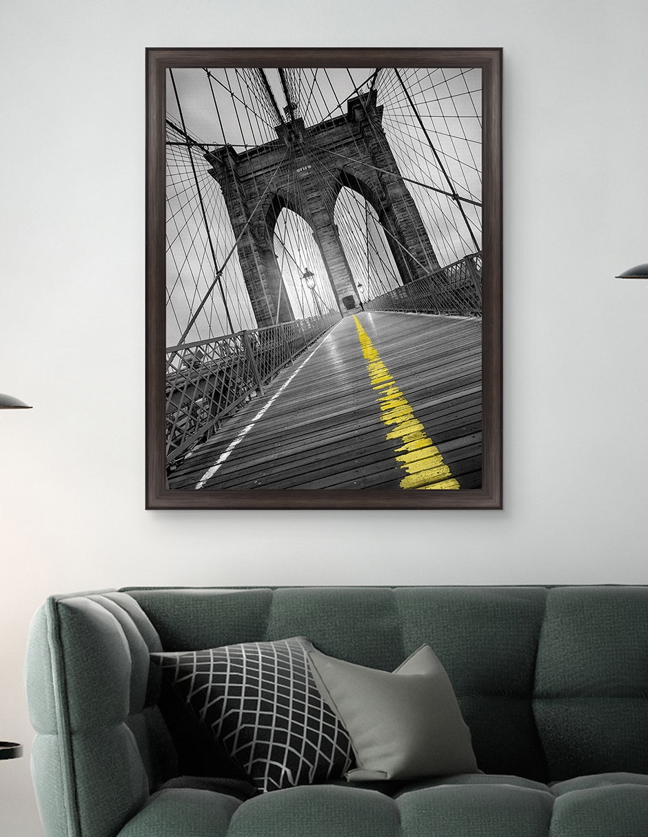 Cuadro decorativo Puente de Brooklyn – pop de Moises Levy técnica mixta 4