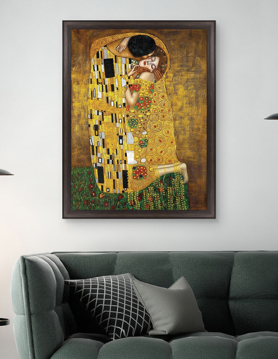 Cuadro decorativo Beso eterno de Gustav Klimt técnica mixta 5