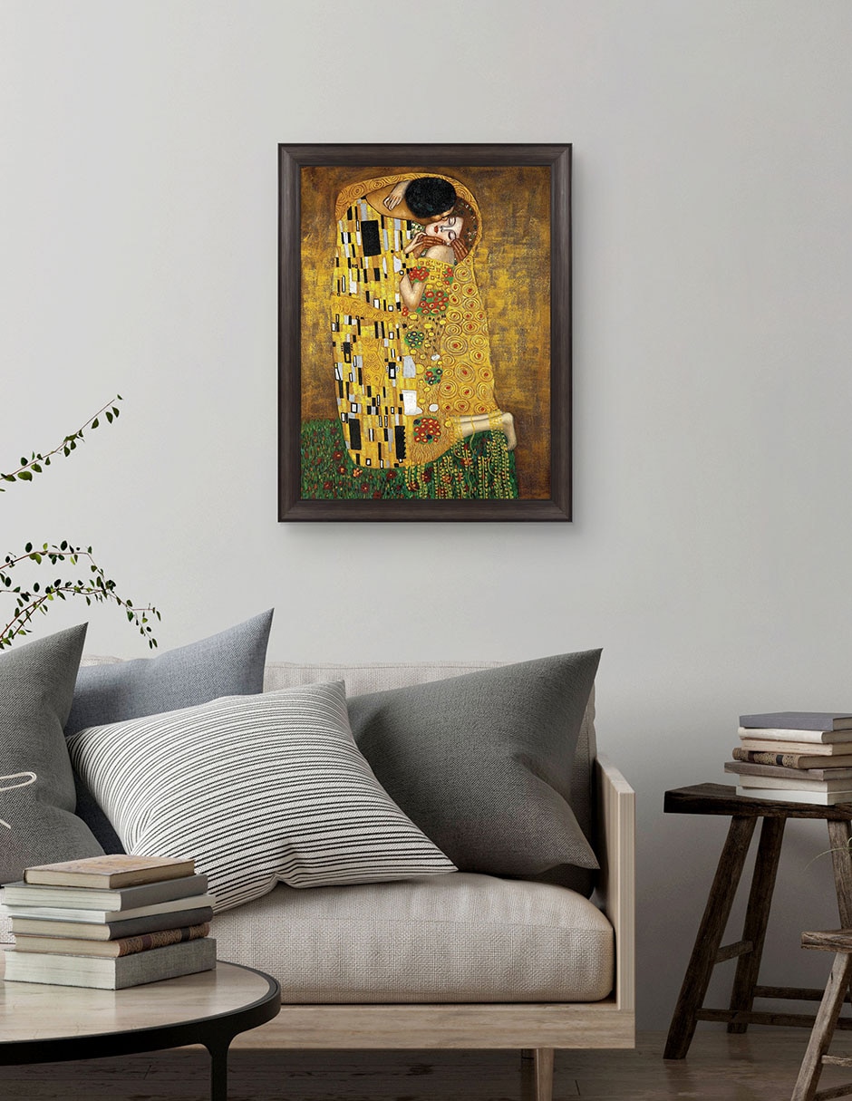 Cuadro decorativo Beso eterno de Gustav Klimt técnica mixta 2