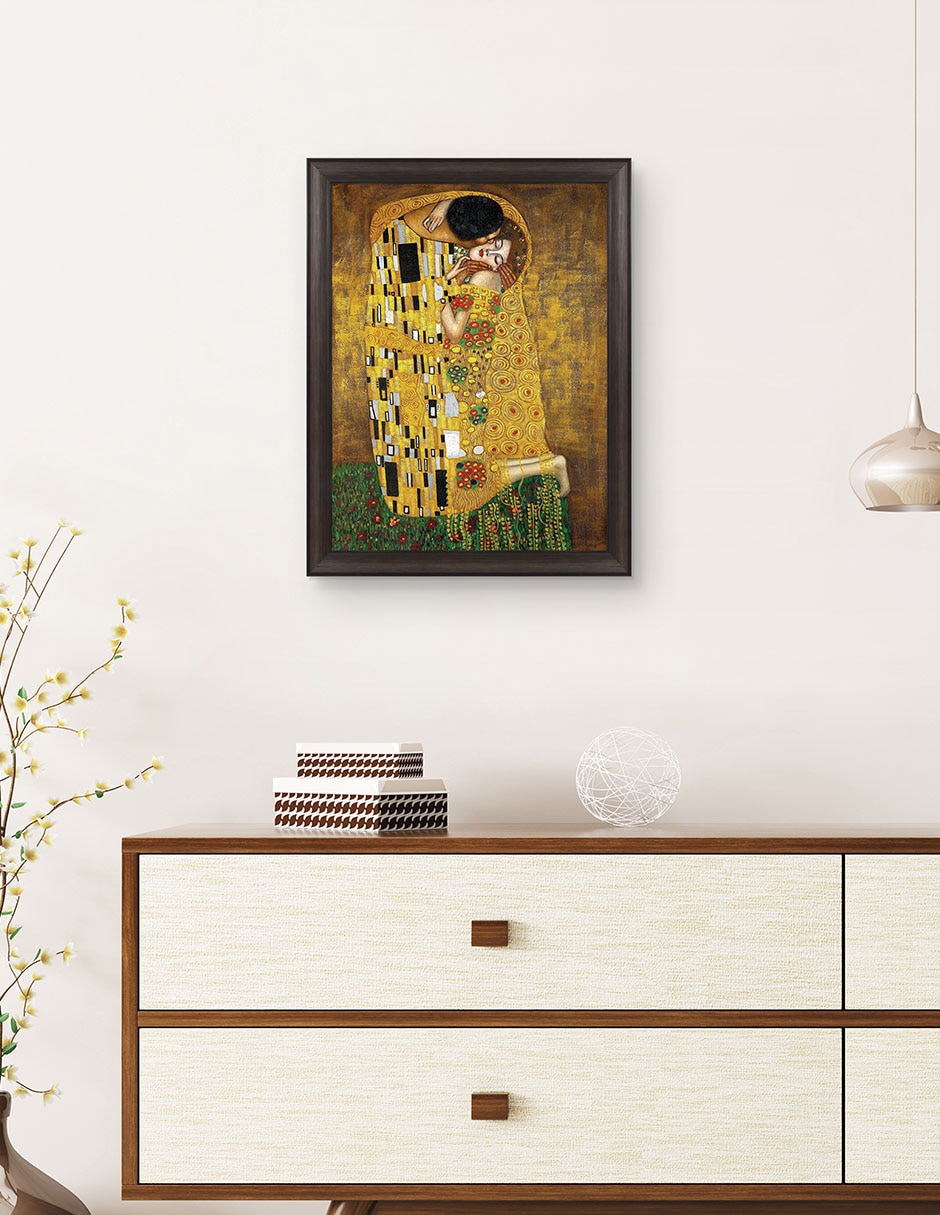 Cuadro decorativo Beso eterno de Gustav Klimt técnica mixta 3