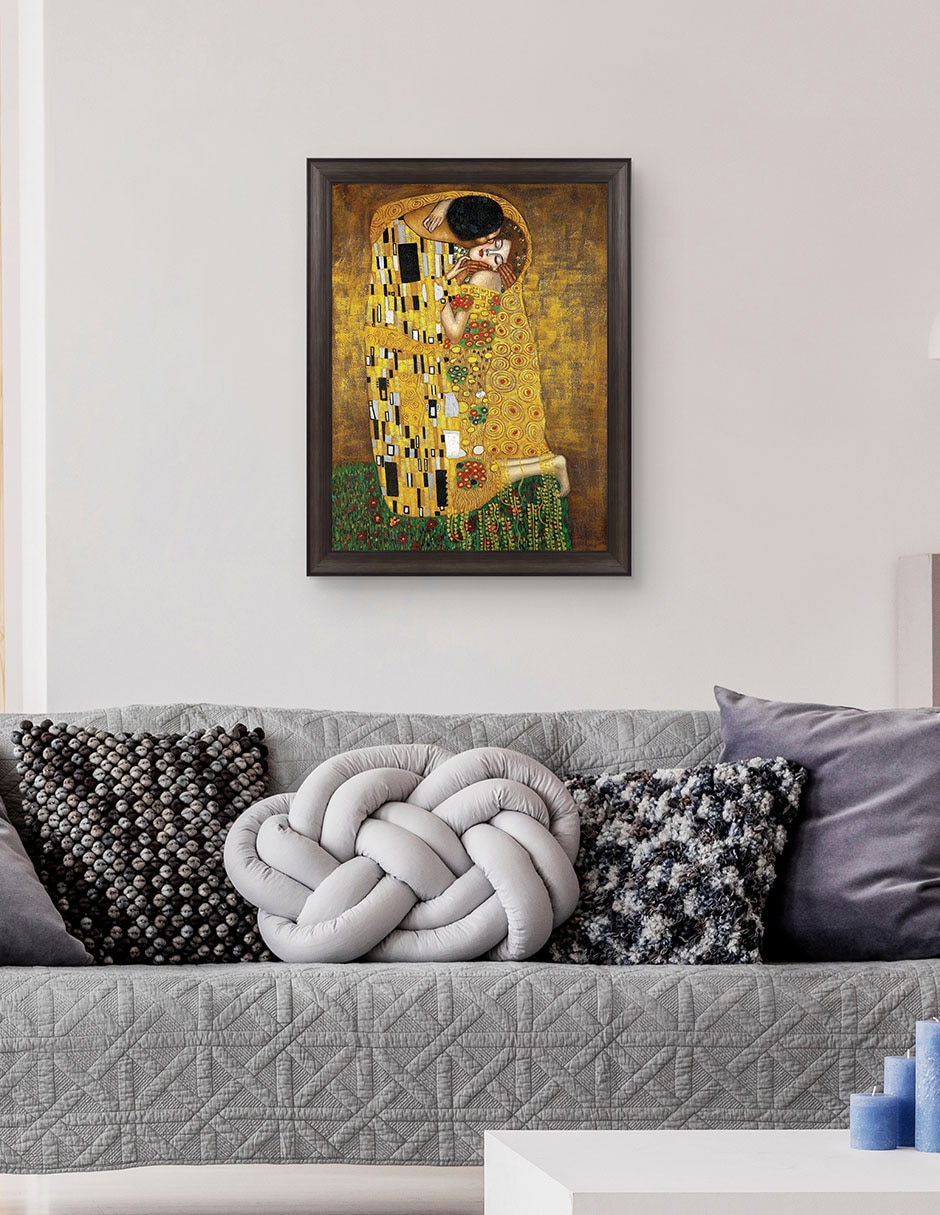 Cuadro decorativo Beso eterno de Gustav Klimt técnica mixta 4