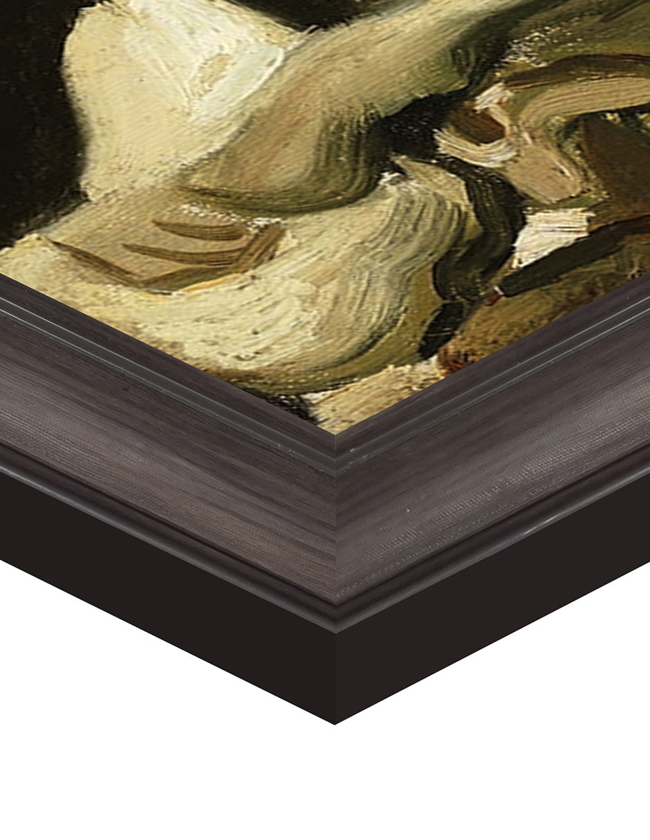 Cuadro decorativo Calavera con cigarrillo encendido de Vincent Van Gogh técnica mixta 6