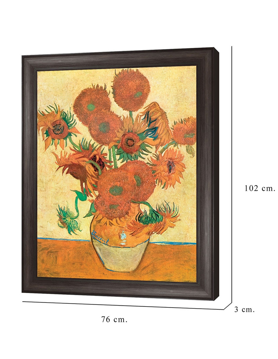 Cuadro decorativo Van Gogh – girasoles de Portfolio Arts Group técnica mixta 8