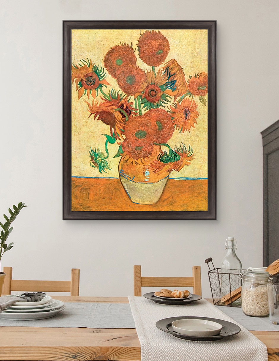 Cuadro decorativo Van Gogh – girasoles de Portfolio Arts Group técnica mixta 3