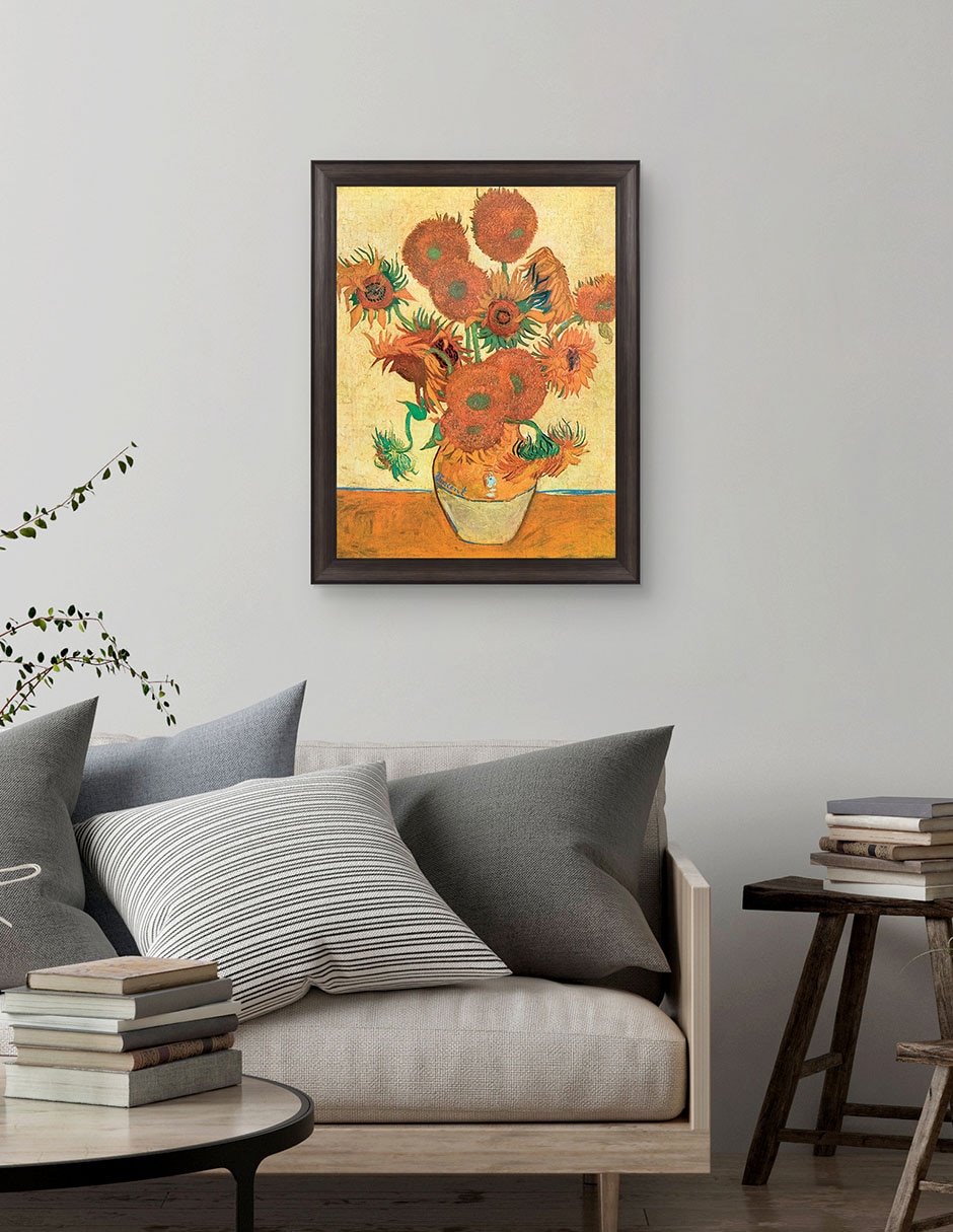 Cuadro decorativo Van Gogh – girasoles de Portfolio Arts Group técnica mixta 3