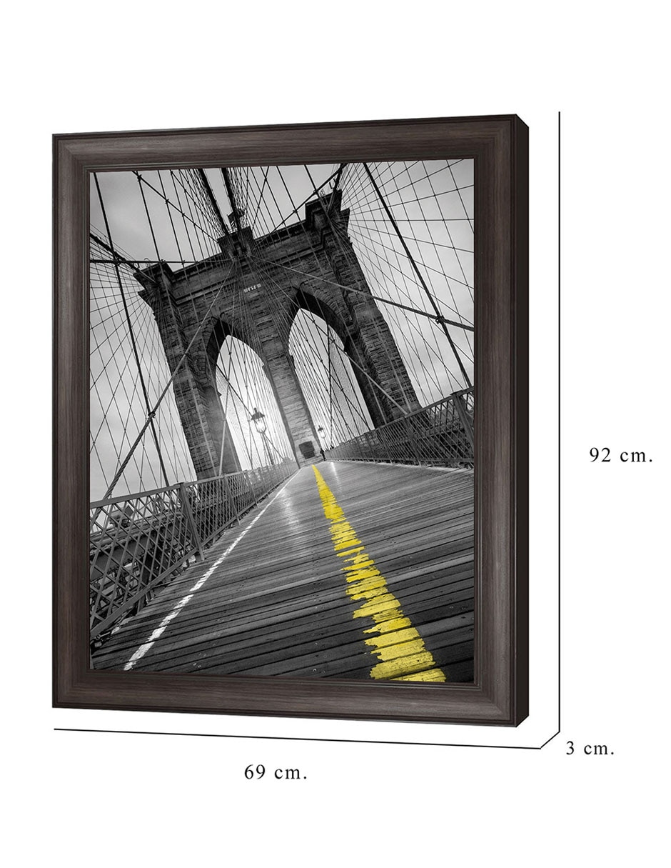 Cuadro decorativo Puente de Brooklyn – pop de Moises Levy técnica mixta 2