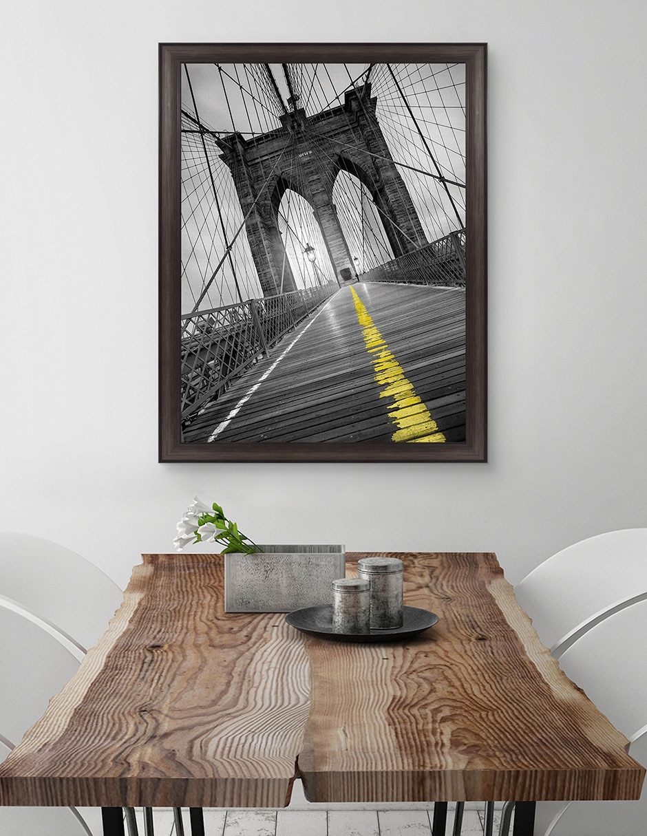 Cuadro decorativo Puente de Brooklyn – pop de Moises Levy técnica mixta 4