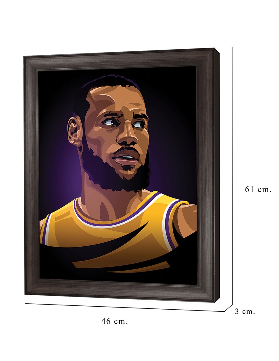 Cuadro decorativo Honor de baloncesto LJ de Nikita Abakumov técnica mixta 2