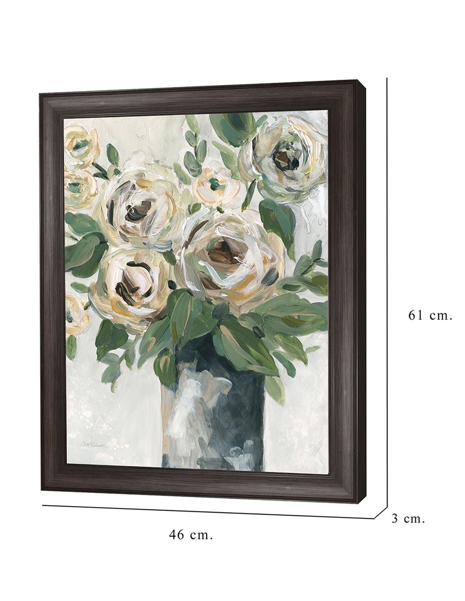 Cuadro decorativo Profundidad floral de Carol Robinson técnica mixta 8