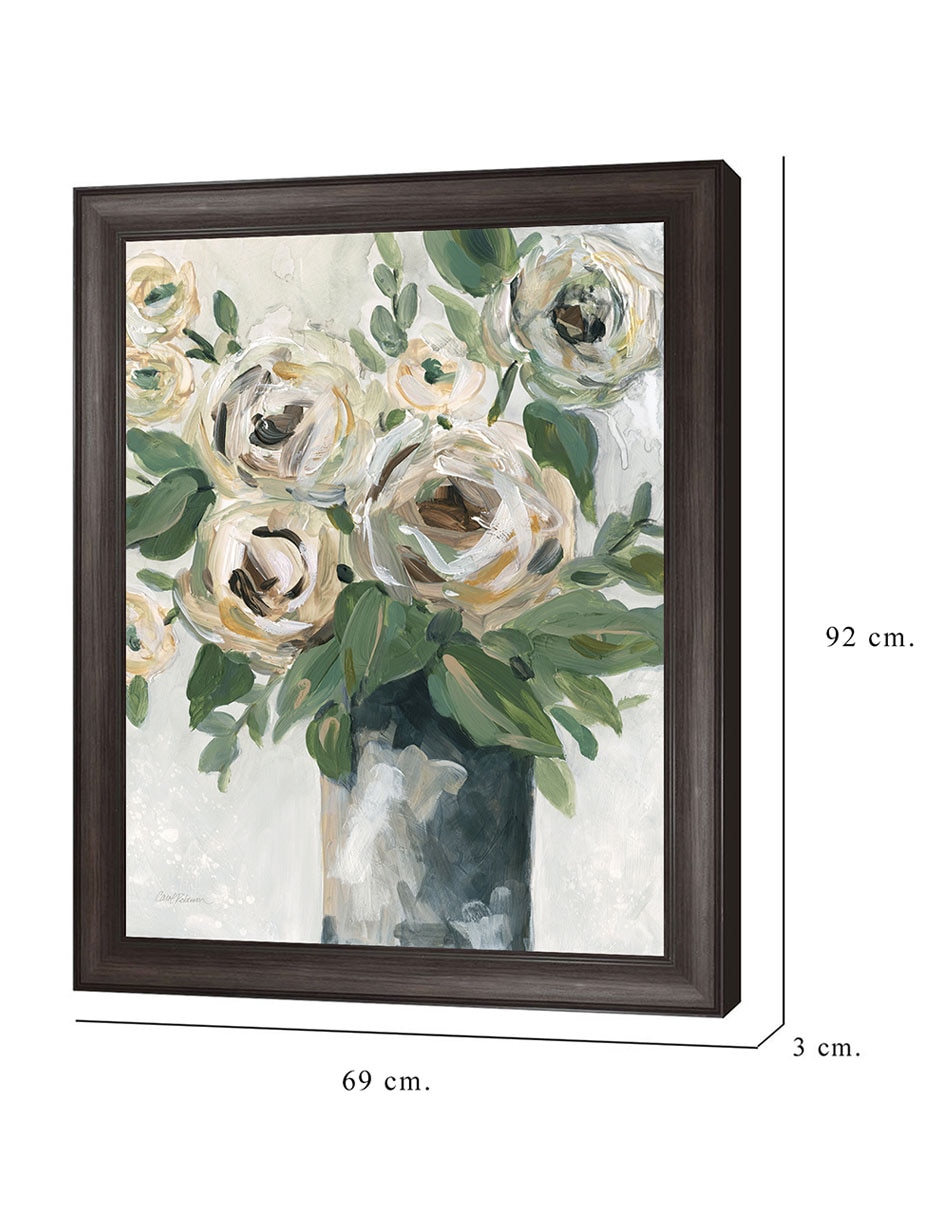 Cuadro decorativo Profundidad floral de Carol Robinson técnica mixta 2