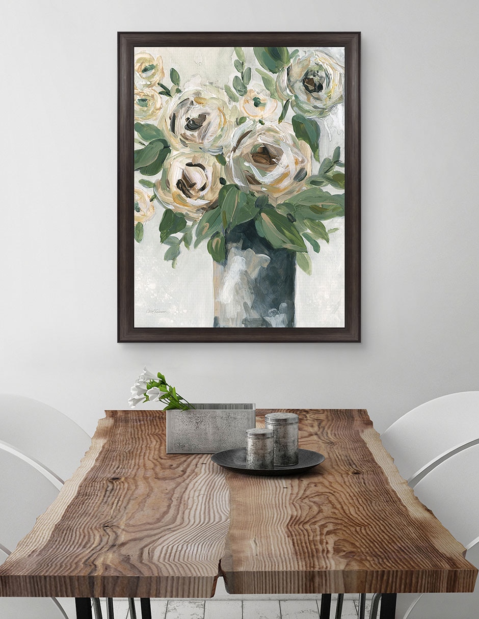 Cuadro decorativo Profundidad floral de Carol Robinson técnica mixta 4