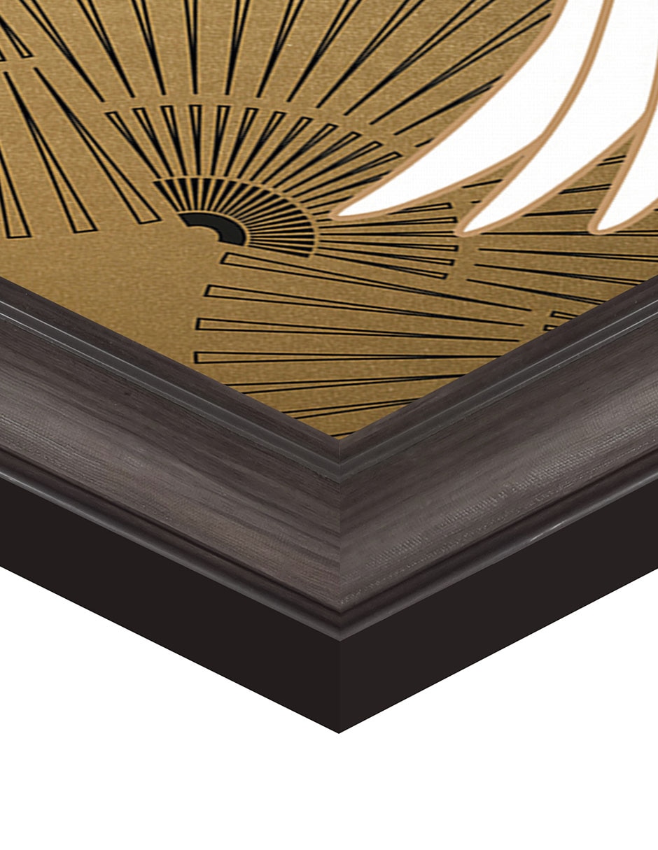 Cuadro decorativo Grulla joya japonesa de Nikki Chu técnica mixta 6