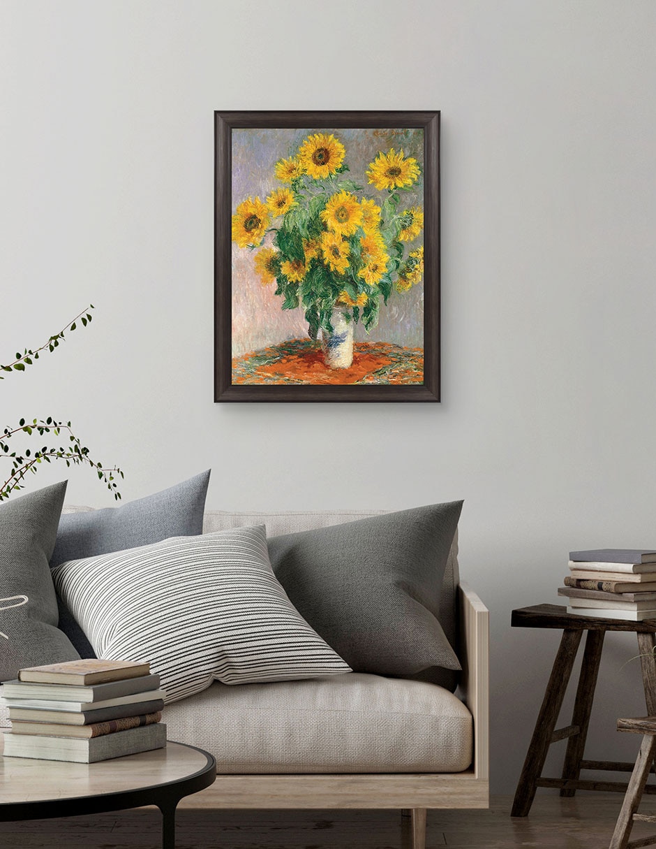 Cuadro decorativo Monet – girasoles de Portfolio Arts Group técnica mixta 2