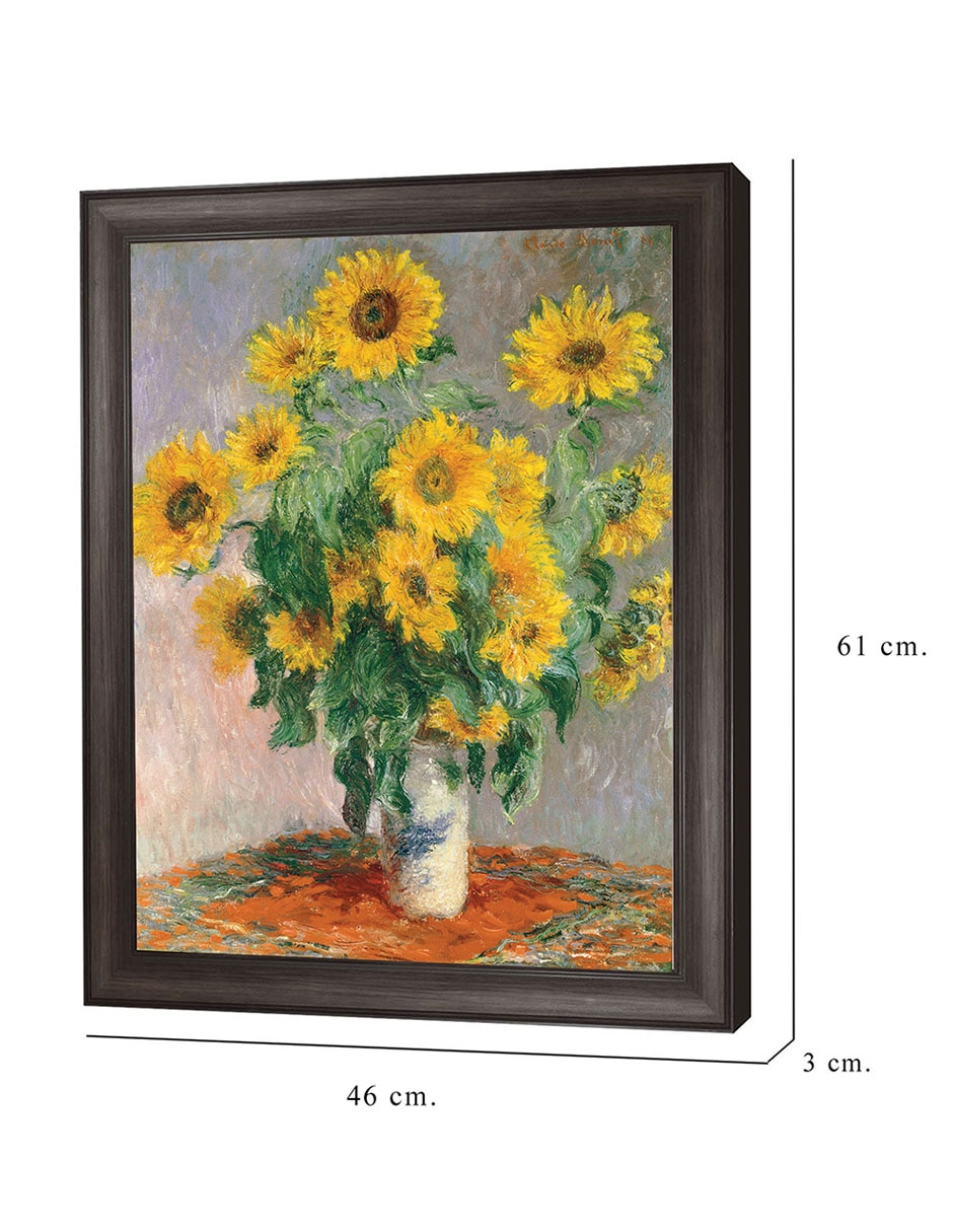 Cuadro decorativo Monet – girasoles de Portfolio Arts Group técnica mixta 8