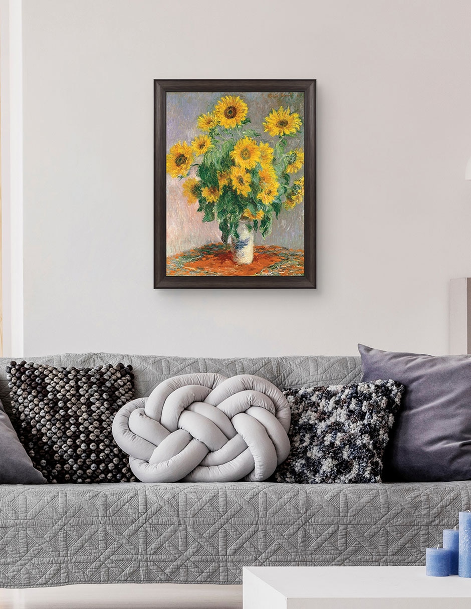 Cuadro decorativo Monet – girasoles de Portfolio Arts Group técnica mixta 4