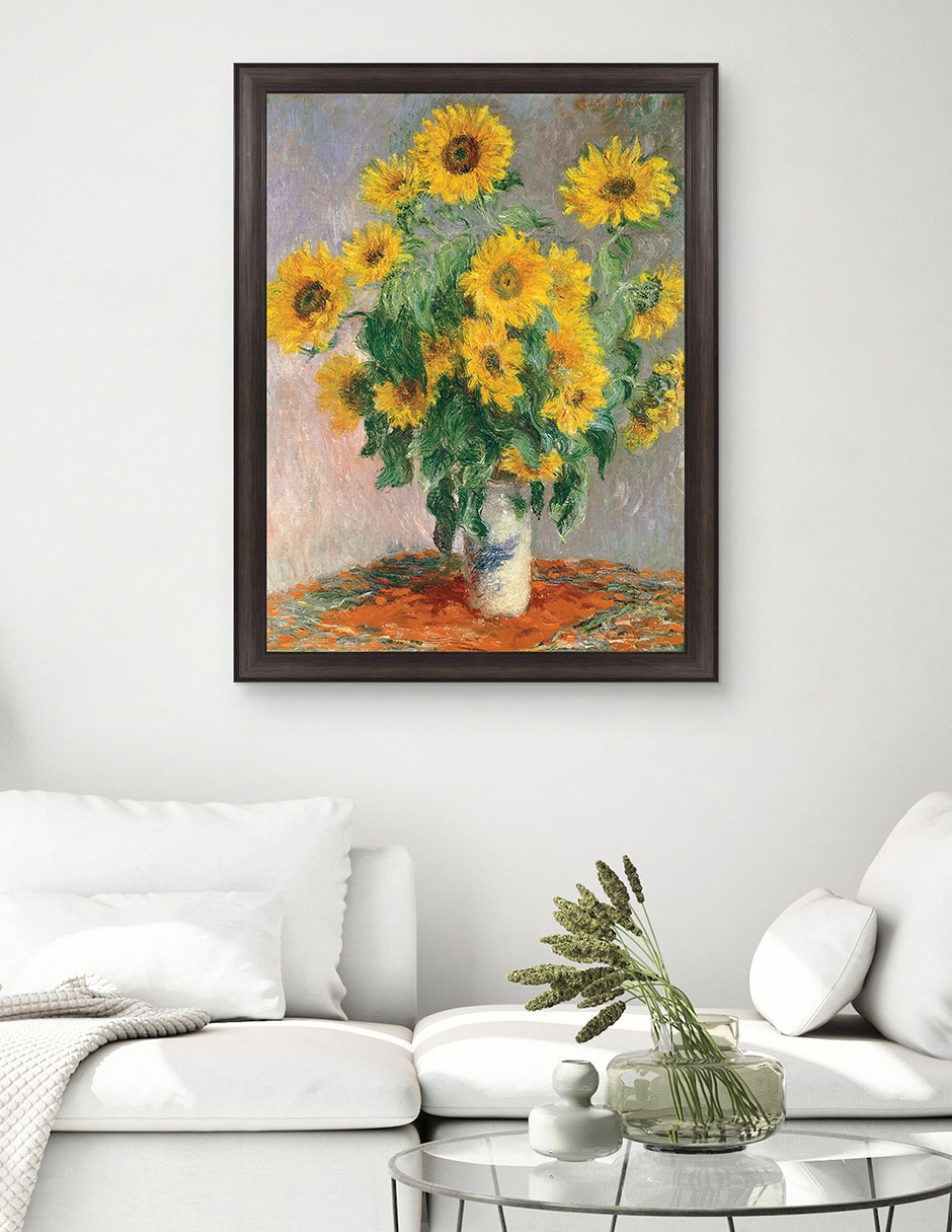 Cuadro decorativo Monet – girasoles de Portfolio Arts Group técnica mixta 3