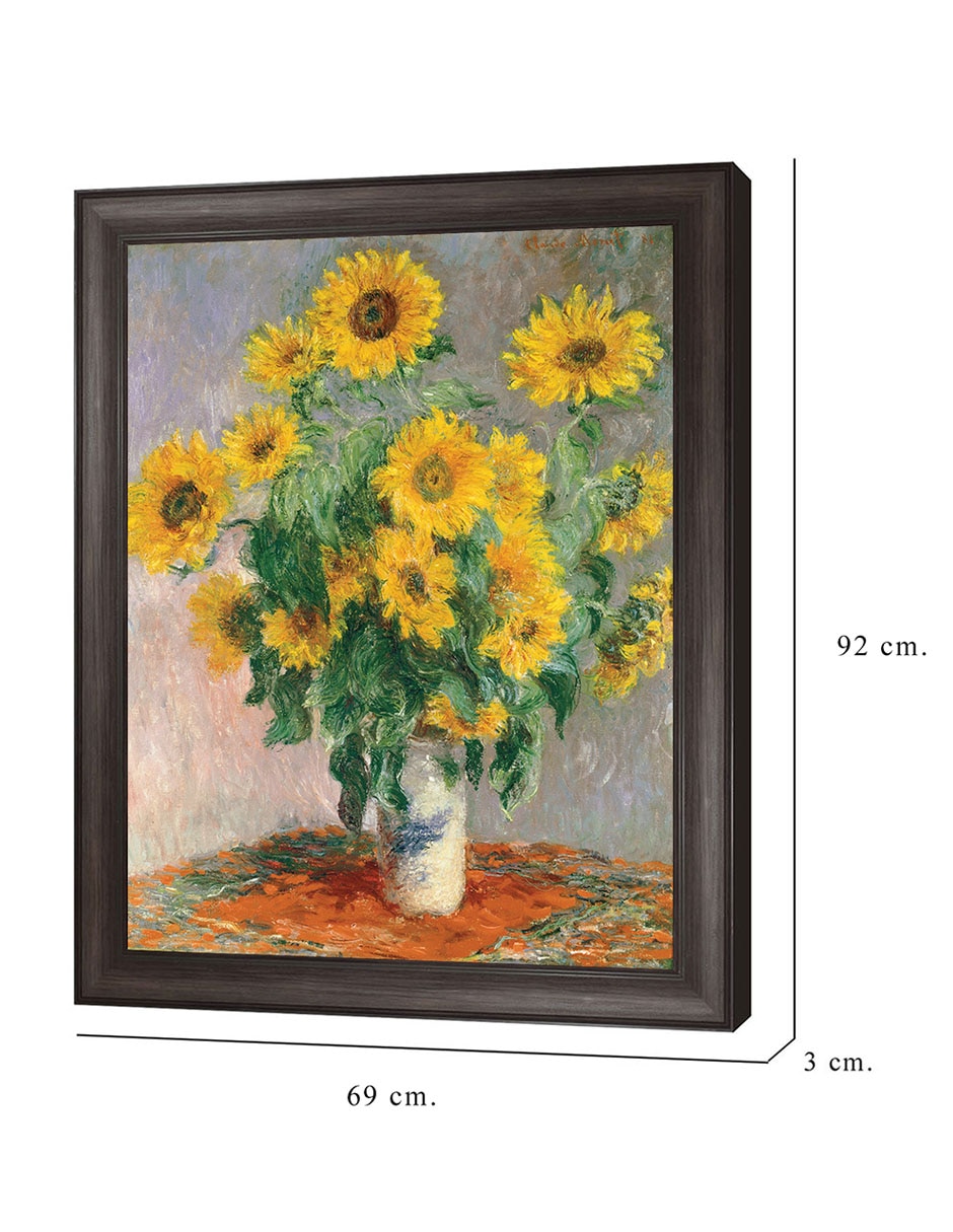 Cuadro decorativo Monet – girasoles de Portfolio Arts Group técnica mixta 2
