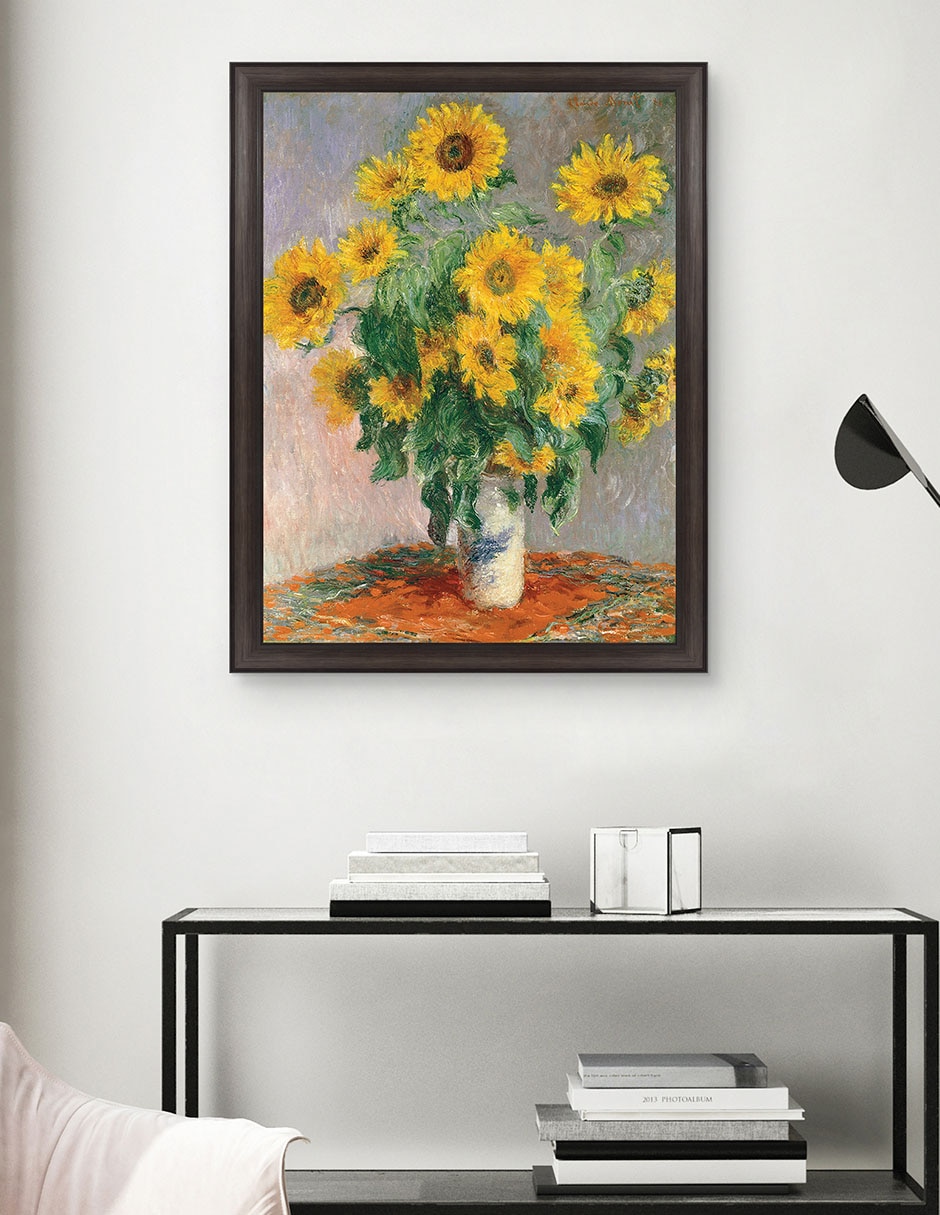 Cuadro decorativo Monet – girasoles de Portfolio Arts Group técnica mixta 5