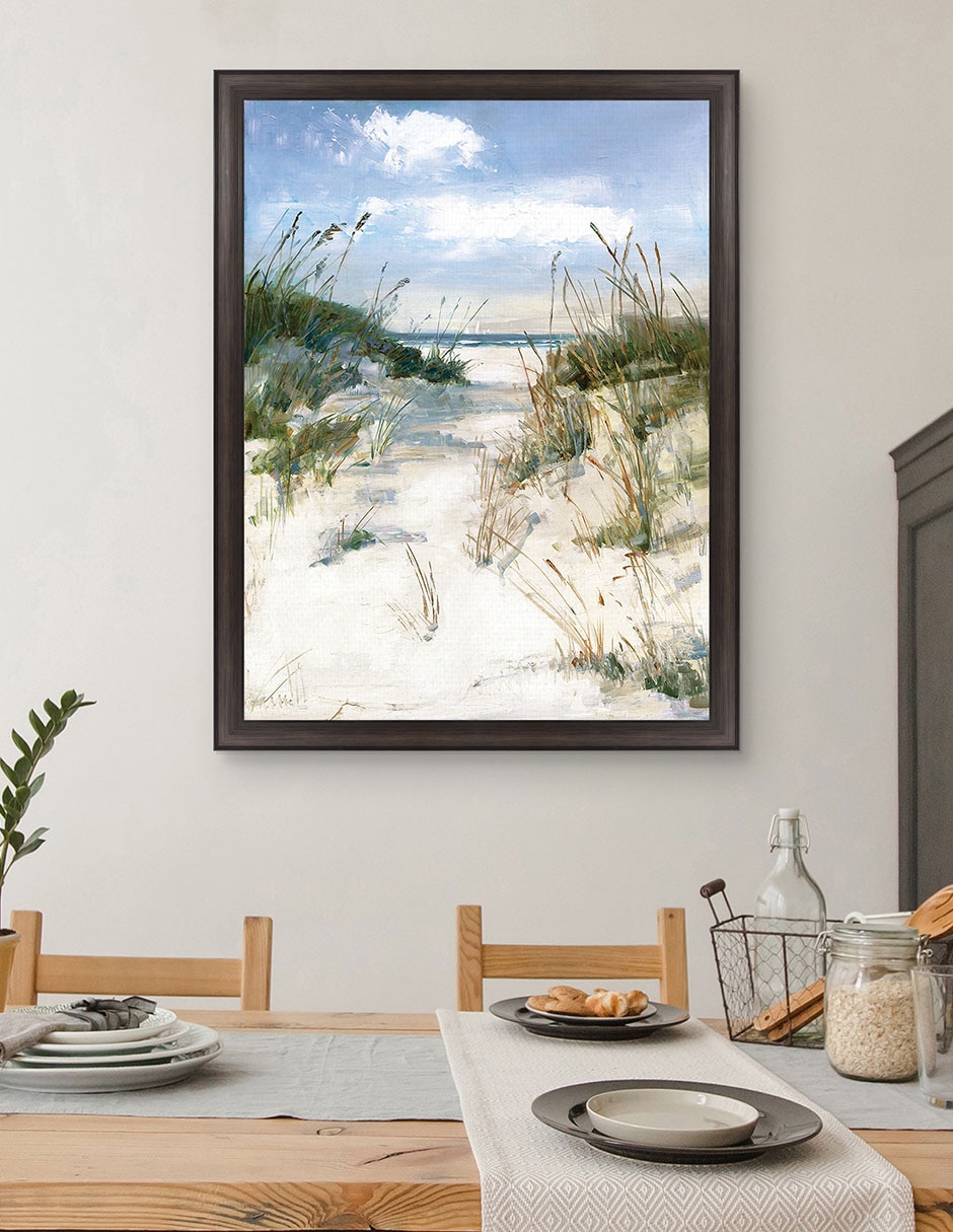 Cuadro decorativo Vista de dunas de Sally Swatland técnica mixta 3