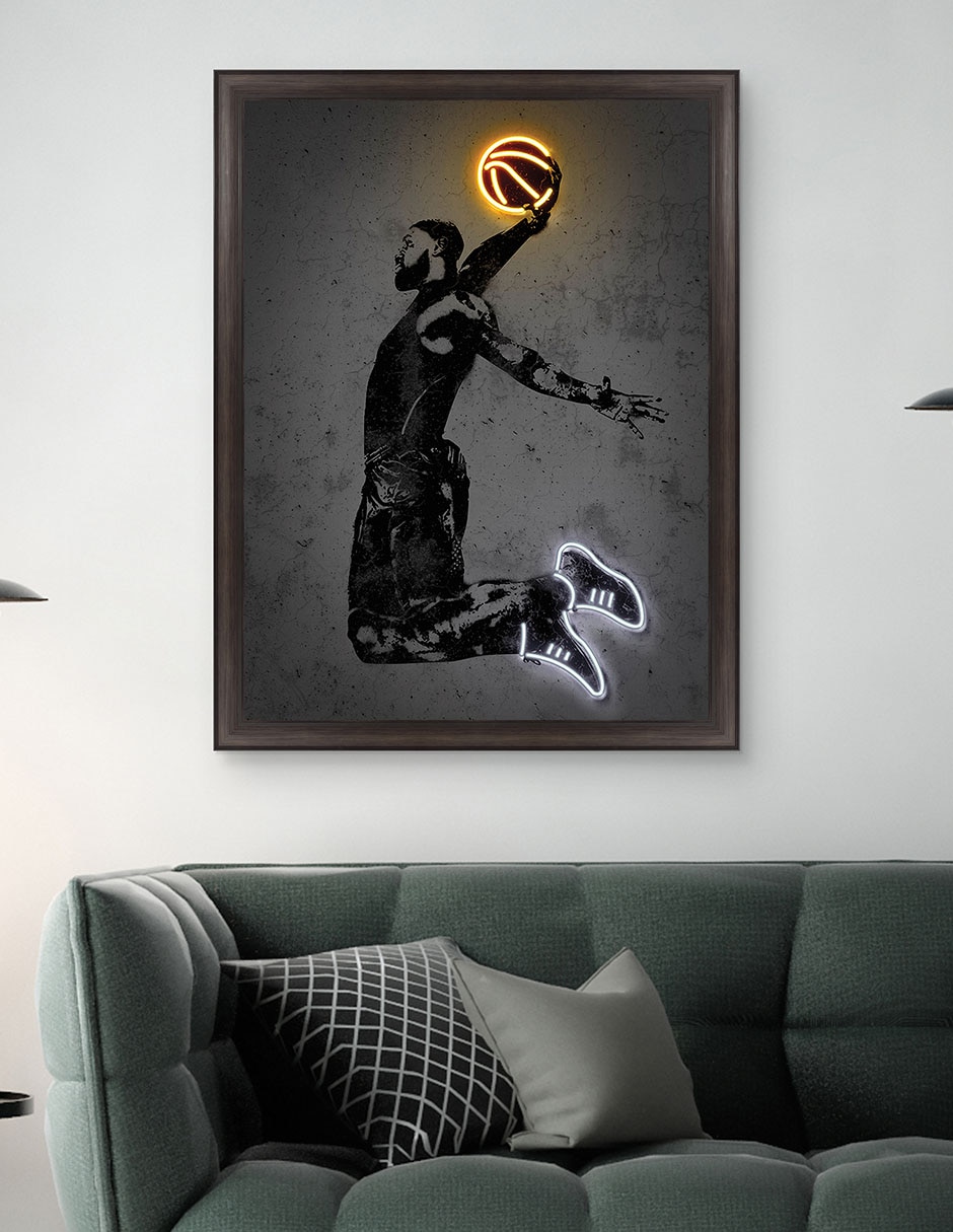 Cuadro decorativo James de Octavian Mielu técnica mixta 5