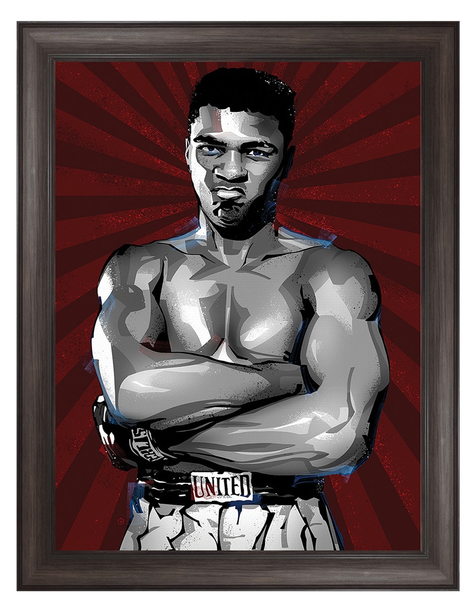Cuadro decorativo enmarcado- el mejor boxeador de todos los tiempos de nikita abakumov técnica mixta Cuadro decorativo enmarcado- el mejor boxeador de todos los tiempos de nikita abakumov técnica mixta
