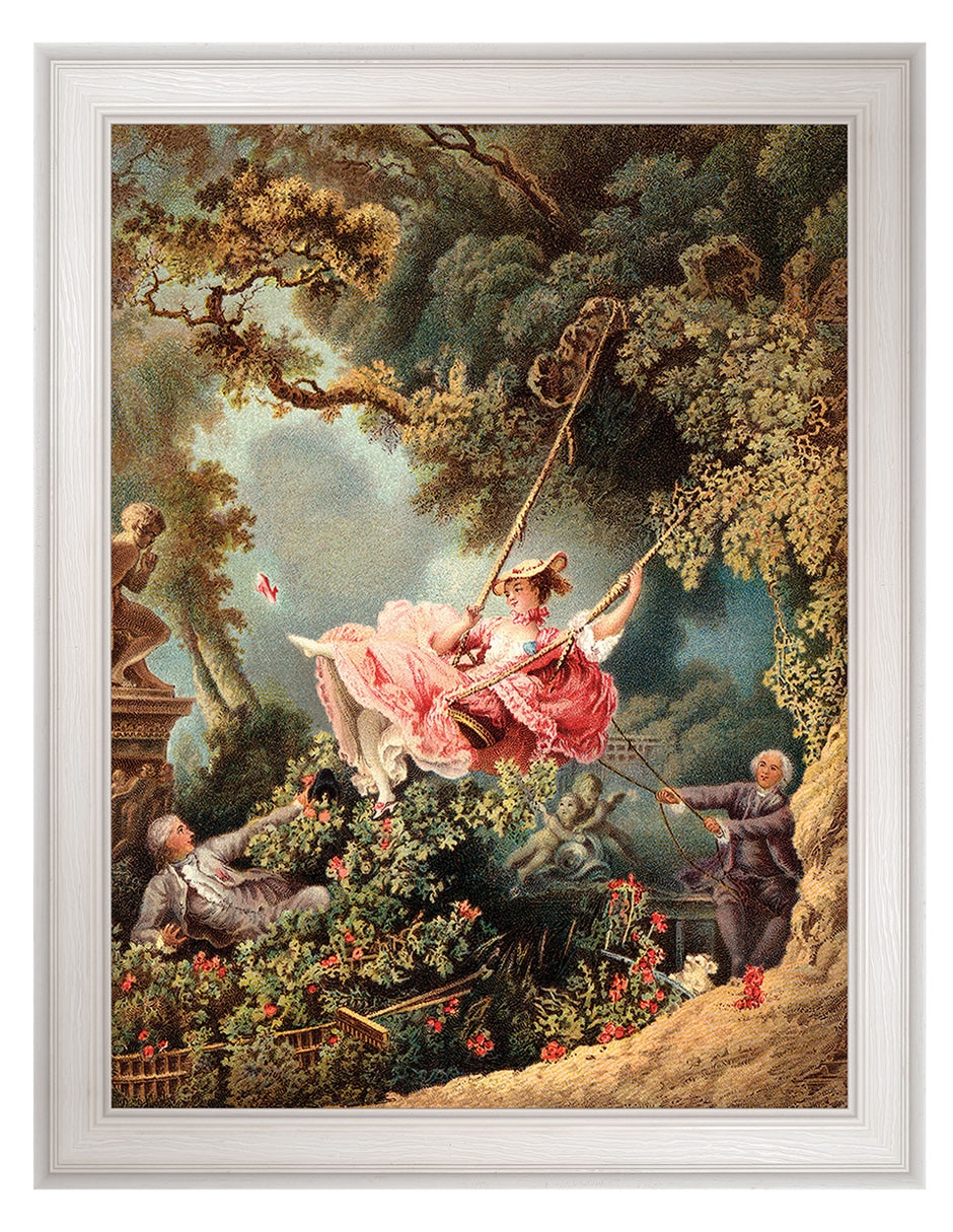 Cuadro decorativo Columpio en jardín francés de Vintage Images técnica mixta Cuadro decorativo Columpio en jardín francés de Vintage Images técnica mixta