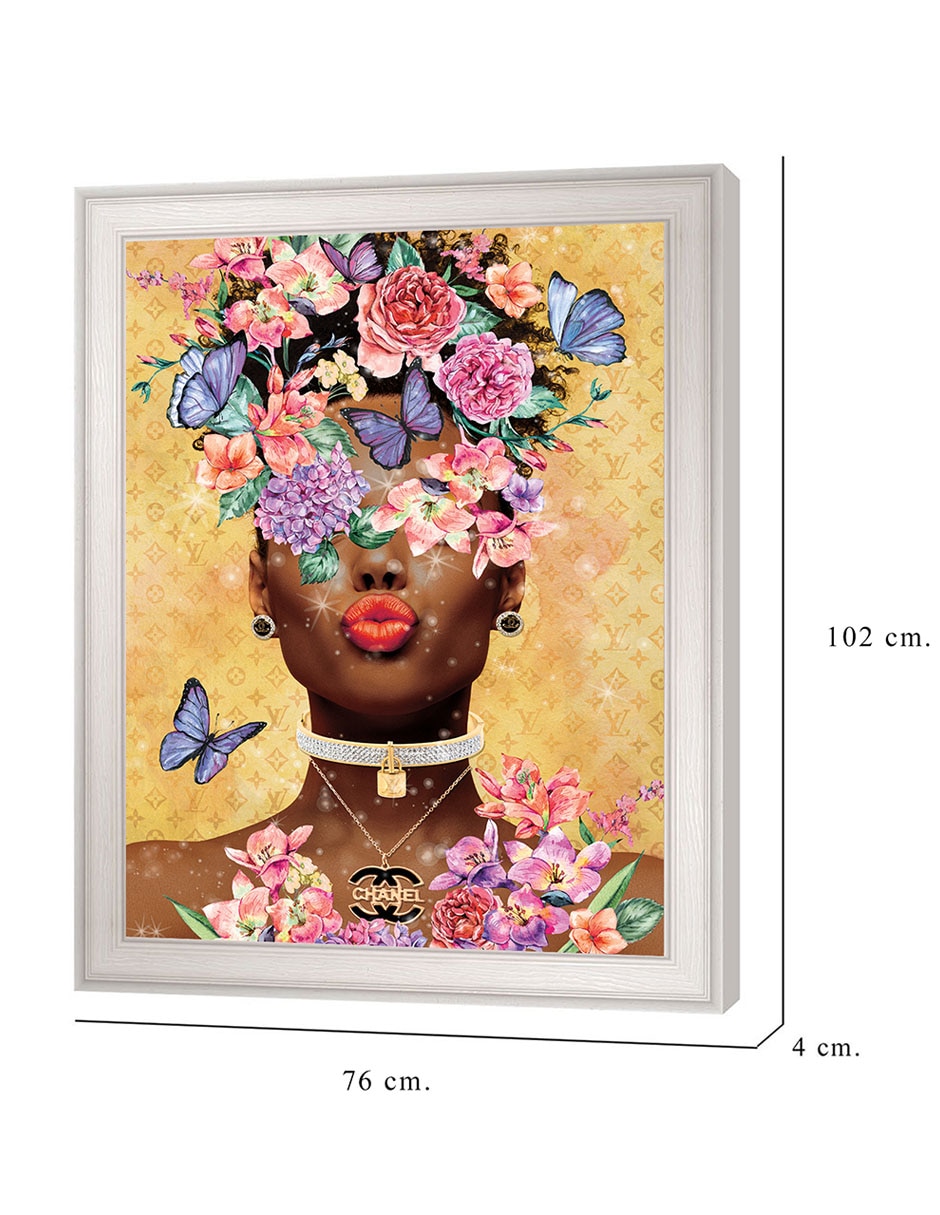 Cuadro decorativo Beso de dama mariposa de Willow Brook Fine Art técnica mixta 8